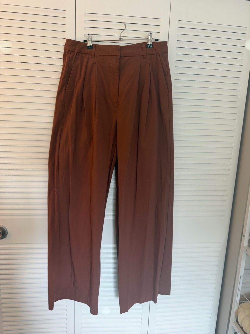 Old Navy Brown Wide-Leg Pleated Women’s Trousers